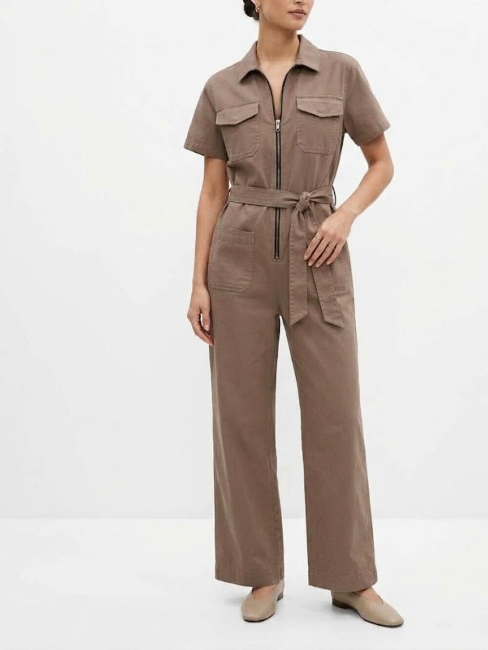 AlBion Utility Jumpsuit in Brown Size XL Minimalist / Streetwear / Workwear